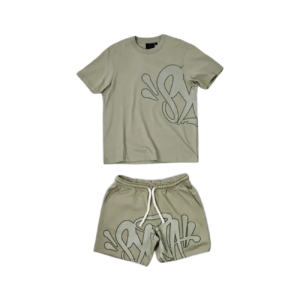 SYNA WORLD LOGO T-SHIRT – SHORT SET – SAGE/KHAKI