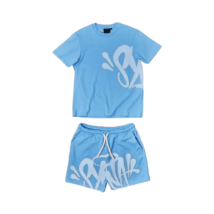 SYNA WORLD LOGO T-SHIRT – SHORT SET – BLUE