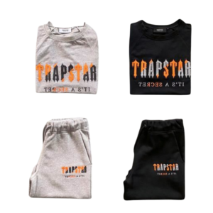 CHENILLE DECODED SHORT SET-ORANGE