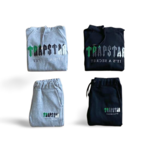 CHENILLE DECODED HOODIE TRACKSUIT-GREEN