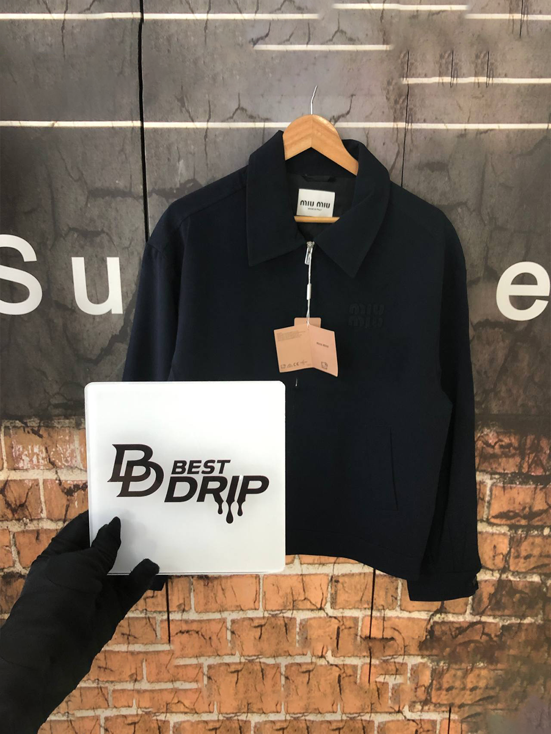 Miu Miu Zip Jacket Black