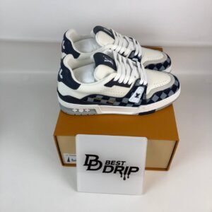 Louis Vuitton LV Trainer Sneakers Damier Canvas – Navy/White