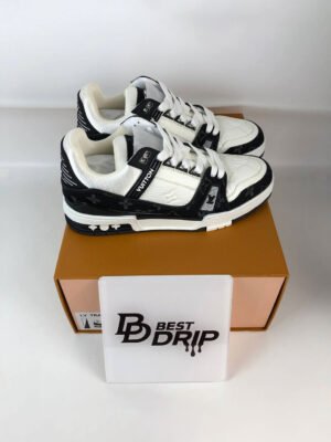 Louis Vuitton LV Trainer White & Black Monogram Sneakers